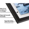 Americanflat 11x14 inch Black Floating Frame | Displays 11x14, 8x10, or 5x10 photos. Lead Free Glass. Hanging Hardware Included! - 3 of 4