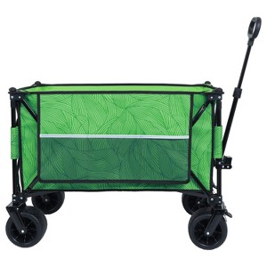 Anybear Heavy Duty Folding Wagon Cart Picnic Mat 480lbs Green Garden Cart - 1 of 4