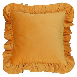 REGALWOVEN Scalloped Trim Outdoor Throw Pillow Covers for Sofa Living Room Home Decor 1 Pc - 1 of 4
