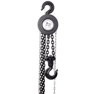Manual Chain Hoist 3 Ton 6600 Lbs Capacity 10 FT Come Along Steel Chain Leading Chain Hoist Hand Lift Chain Block Hoist With Double-Pawl Brake - 1 of 4