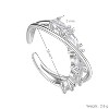 Silver Copper Crystal - Embellished Modern Women's Stackable Ring - 4 of 4