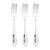 Smarty Had A Party Shiny Baroque Silver Plastic Forks - 600 pcs - 2 of 4
