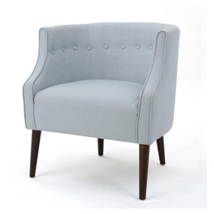 Brandi Upholstered Club Chair - Light Sky Blue- Christopher Knight Home, Light Blue Blue