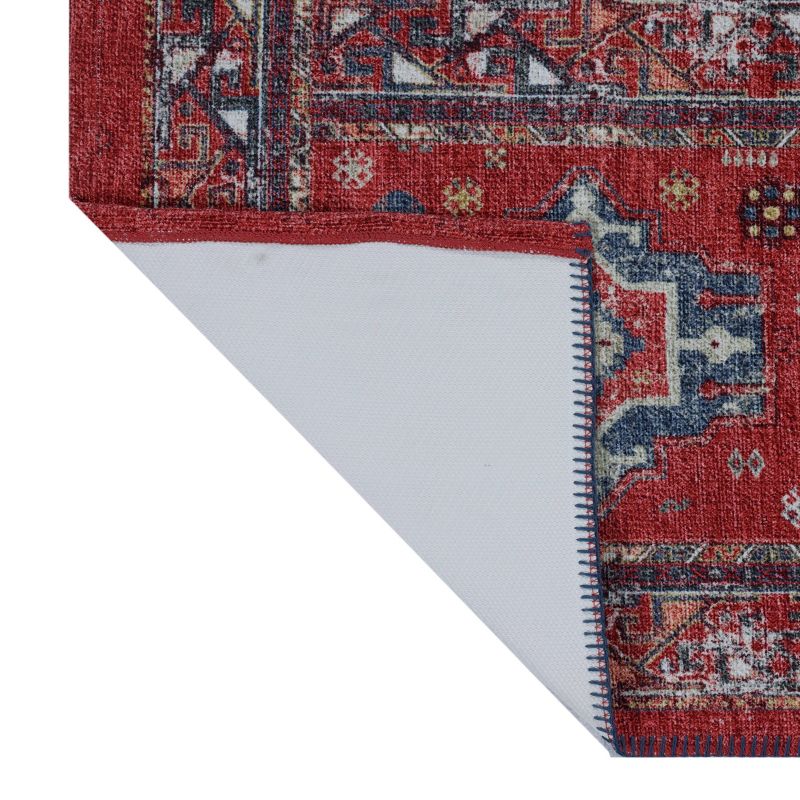 Vintage Persian Medallion Kitchen Rug Red - Threshold™, 4 of 12