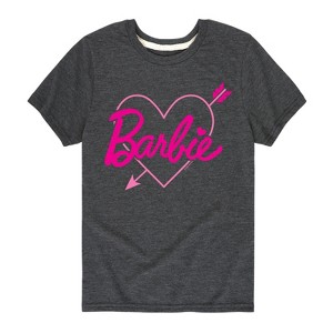 Boys' - Barbie - Barbie Arrow Heart Logo Short Sleeve Graphic T-Shirt - 1 of 4