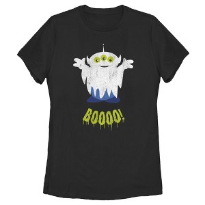 Women's Toy Story Halloween Squeeze Alien Boo Ghosts T-Shirt - 1 of 4