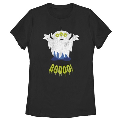 Women's Toy Story Halloween Squeeze Alien Boo Ghosts T-Shirt - image 1 of 4