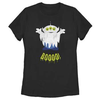 Women's Toy Story Halloween Squeeze Alien Boo Ghosts T-Shirt