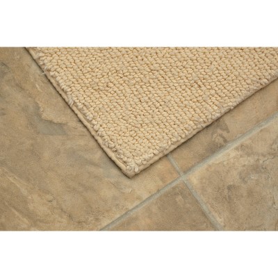 Natural Cotton Loop Design 2-Piece Bath Rug Set