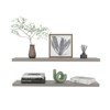 SEVOBAL Utility Storage Shelves Floating Shelf Set of Two Modern Sleek Design for Living Room Bedroom or Office, taupe, 9.8"*47"*1.5" - 3 of 4