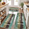 TopComfy Rugs Boho Kitchen Rug Sets 3 Pieces Washable Kitchen Mats Non Slip Soft Kitchen Rug Floor Mat for Kitchen, Multicolored, 0.39"*0.39"*0.39" - 2 of 4