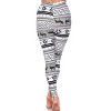 Women's One Size Fits Most Printed Leggings - One Size Fits Most - White Mark - 3 of 3