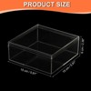 Unique Bargains Square Cube Clear Acrylic Box with Lid for Candy Tiny Jewelry Display - 2 of 4