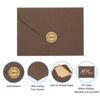 Unique Bargains Blank Paper Mini Vintage DIY Business Greeting Card Envelope 20 Pcs - 4 of 4