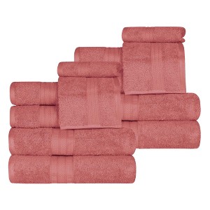Cotton Plush Highly-Absorbent Heavyweight Luxury 12 Piece Assorted Towel Set by Blue Nile Mills - 1 of 4