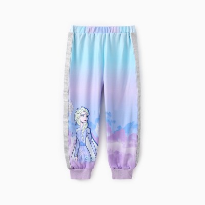 Disney Frozen Toddler Girl Sweatpants 1pc Elsa Anna Tie-dye Gradient Pants
