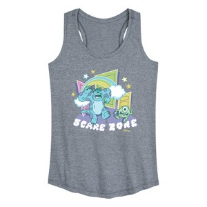 Women's - Disney - Scare Zone In The Clouds Graphic Racerback Tank - 1 of 4
