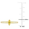 Everly Jewelry – 10K Yellow Gold 1/3 TGW Yellow Sapphire Fashion Ring - 2 of 4