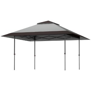 Aghana Digitals 13'x13' Light Gray Pop Up Canopy: UPF50+ Sun Protection, Double Roof, - 1 of 4