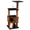 Go Pet Club Kitten Cat Tree with Scratching Board - Black - 46" - 3 of 3