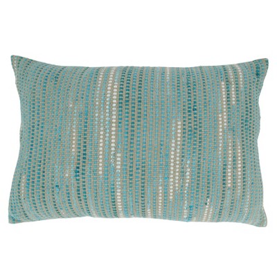 Saro Lifestyle Striped Woven Throw Pillow With Poly Filling