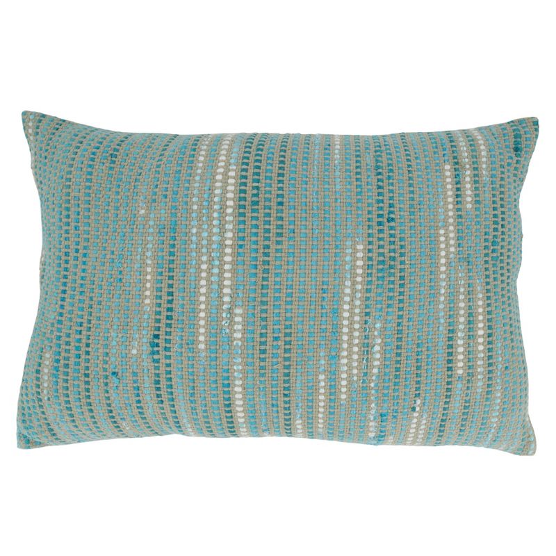 Saro Lifestyle Striped Woven Throw Pillow With Poly Filling, 1 of 4