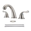 Gulches 8-Inch 3 Holes 2 Handles Bathroom Sink Faucet, Brushed Nickel - 4 of 4