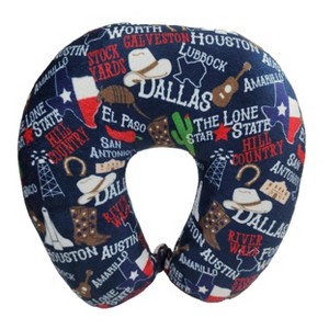 WOLF State Souvenir Printed Fiber Filled Travel Neck Pillow - 1 of 3