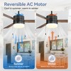 Airsurfer 52" Ceiling Fan with Light in Matte Black and Plywood Blades ¨C 3-Blade Pull Chain Propeller Design - 4 of 4