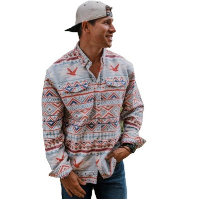 Burlebo Men's Performance Short Sleeve Button Up Shirt