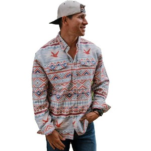 Burlebo Men's Performance Short Sleeve Button Up Shirt - 1 of 4