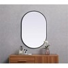Elegant Lighting Metal Frame Oval Mirror 27x40 - 2 of 4
