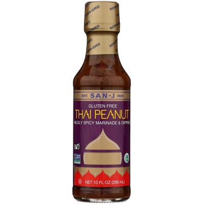 San J Gluten Free Mildly Spicy Marinade and Dipping Sauce - 6 pack, 10 oz