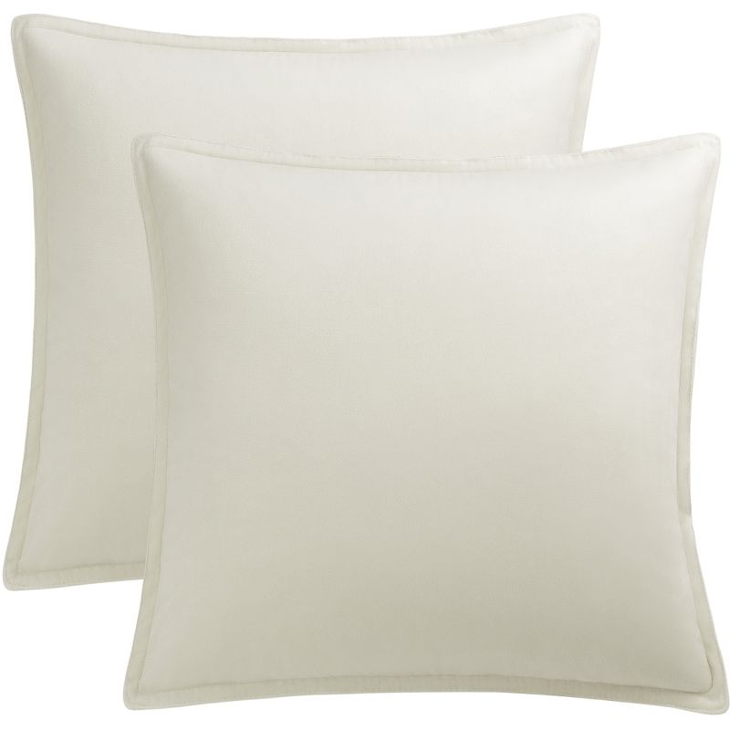 PiccoCasa Decorative Velvet Throw Pillow Covers Square Solid Cushion Pillow Cases 2 Pcs, 1 of 5