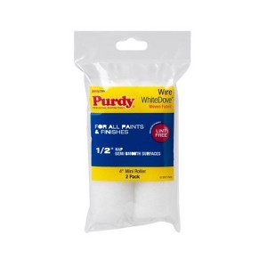 Purdy White Dove Woven Fabric 4 in. W X 1/2 in. Mini Paint Roller Cover 2 pk - 1 of 1