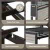 Bestier Full Bed Frame with Horizontal Golden Stripe Storage Headboard - 4 of 4