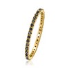 Ross-Simons Black Diamond Eternity Band in 14kt Yellow Gold - 3 of 4