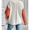 Women's Blocks Of Fall Knit Sweaters - Shiying Fashion - 2 of 3