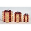Everstar Set Of 3 UL Gift Box Sculpture, Gold - 2 of 4