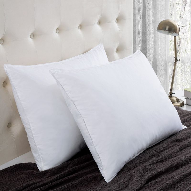 Peace Nest Gusseted Goose Down Feather Pillows Set of 2, 3 of 8