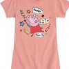 Girls' - Peppa Pig - Smile Paint Artist Fitted Short Sleeve Graphic T-Shirt - 2 of 4