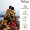 Lomsoe Fall Chipmunk Print Flannel Blanket - All Seasons Soft and Warm Throw Blanket for Bed, Napping, Camping, Travel, Office - 2 of 4