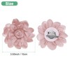 Unique Bargains Alloy Satin Fabric Big Rose Flower Dainty Brooches 1 Pc - 3 of 4