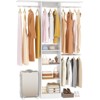 Besiost 20-96'' W Closet System with Hanging Rods and Shelves, Closet Organizer for Bedroom - 2 of 4