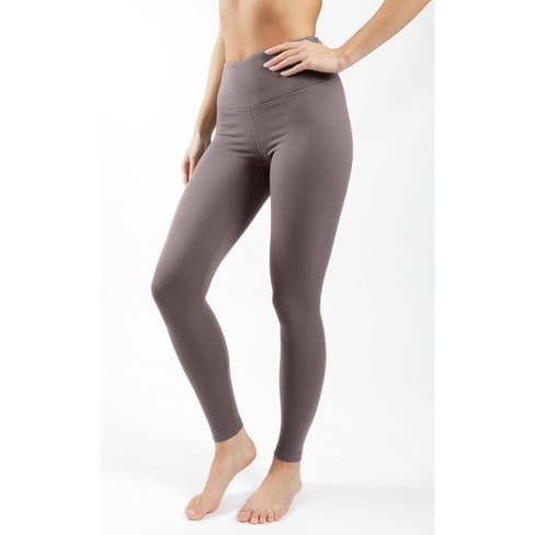 Yogalicious Womens Lux Ultra Soft High Waist Squat Proof Ankle Legging -  Mauve Wine - X Large : Target