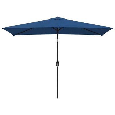 vidaXL Garden Parasol Azure Polyester 118.1x78.7 in Tiltable