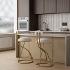 NicBex Dining Chairs Set of 2 Upholstered Chair Bar Stools Counter Height Barstools with Metal Legs for Kitchen, Home Bar - 2 of 4