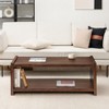 MH London Marli Rectangle Mid-modern Solid Wood Coffee Table For Living Room - 3 of 4
