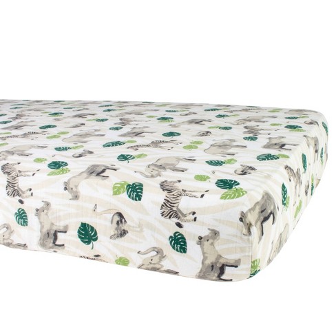 Bebe Au Lait Muslin Crib Sheet - Jungle : Target