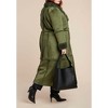 ELOQUII Long High Pile Fleece Lined Coat - 3 of 3